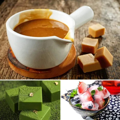 Miniatura 4 de SENHAI 2 paquetes de moldes cuadrados de silicona, 126 cavidades flexibles y antiadherentes para cubitos de hielo, moldes de gelatina de chocolate