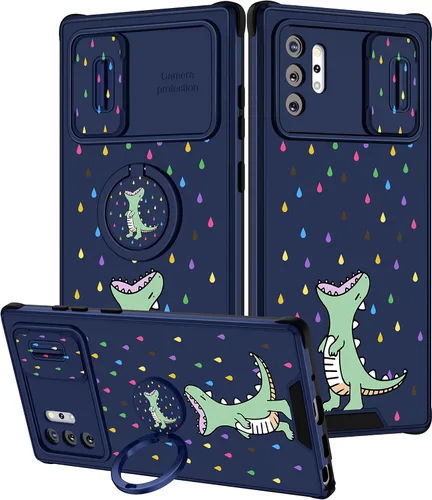 Miniatura 128 de Funda 2 en 1 para Samsung Galaxy Note 10 Plus con diseño de calavera para teléfono con diseño de esqueleto para yoga, fantasma, horror, con cubierta