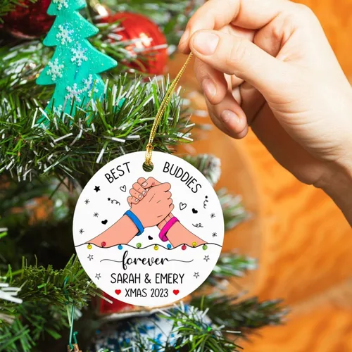 Miniatura 5 de Adornos de Navidad personalizados 2025 para amigas, regalos de adorno para la decoración del árbol de Navidad, regalo personalizado de Navidad