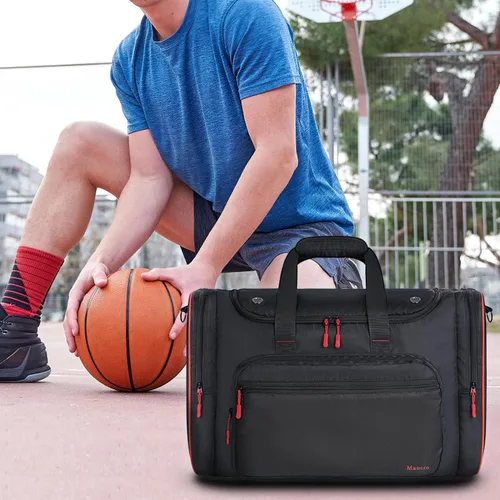 Miniatura 7 de Mancro Bolsa acolchada para tenis, regalos para zapatillas de deporte, bolsas de viaje para zapatos, 4 pares con bolsillo aislado y correa