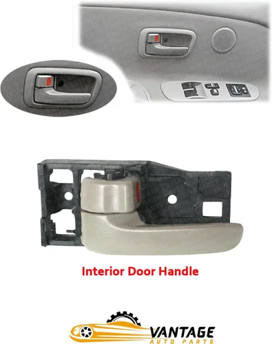Miniatura 2 de Manija de puerta interior delantera izquierda del lado del conductor compatible con Toyota Tundra Fleetside/Styleside 2000-2006 pintado