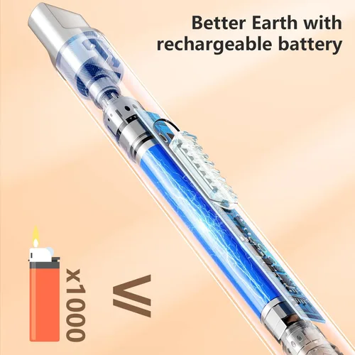 Miniatura 5 de REIDEA Encendedor Electrónico para Vela, Resistente al Viento, Sin Llama, Recargable por USB, Encendedor de Arco con Botón de Seguridad e Indicador
