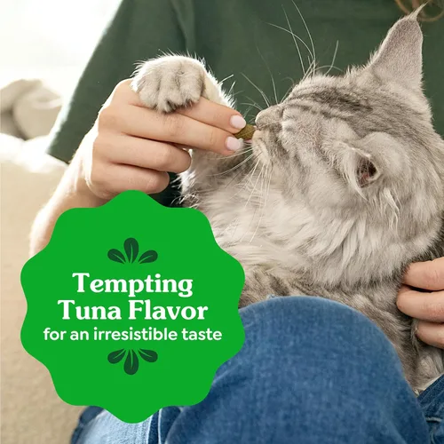 Miniatura 9 de Greenies Golosinas dentales naturales para gatos adultos recomendadas por veterinarios felinos, tentador sabor a atún, tubo de 9.75 oz