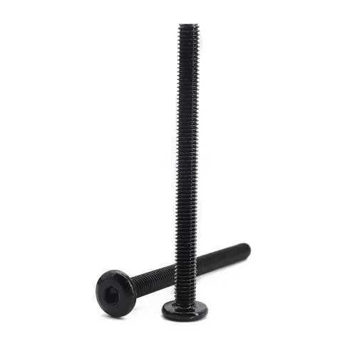 Miniatura 12 de 20pcs M6 x 0.591 in Remache Negro Avellanado Socket Cap Allen Tornillos Remache Tornillos Muebles Conexión 304 Acero Inoxidable
