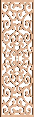 Miniatura 22 de Eveline - Paneles decorativos de pared de madera con calado, 13 3/8 pulgadas de ancho x 34 3/8 pulgadas de alto x 3/8 de alto, roble rojo rojo