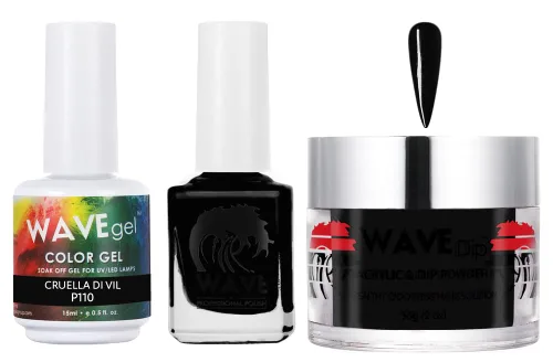 Miniatura 18 de WAVEGEL - Juego de gel de remojo, laca de uñas y polvo acrílico a juego - Colección Simplicity - #P109 Blizzard