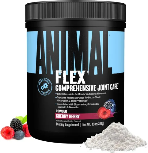 Animal Flex Powder - Suplemento de apoyo articular para aliviar el dolor, reparar y restaurar músculos con cúrcuma, glucosamina, condroitina, MSM,