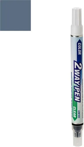 Miniatura 17 de Tarro de media onza para pintura de retoque automotriz Chrysler Pacifica – Moderno efecto azul Clearcoat PBl/EBL – Color+paquete de capa