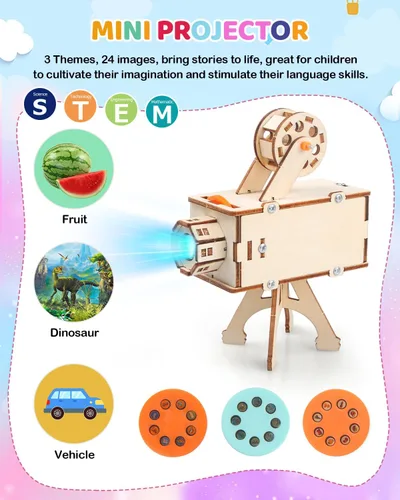 Miniatura 4 de Kits de ciencia STEM Poraxy para niños de 8-10-12 años, 5 juegos de rompecabezas 3D de madera, juguetes para niños de 8-13 años, kits