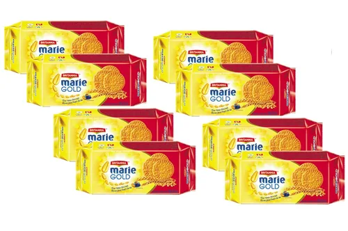 Miniatura 14 de Britannia Marie Gold Cookies 21.16 oz (600g) – Bocadillo crujiente de té – Deliciosas galletas de comestibles (paquete de 2)