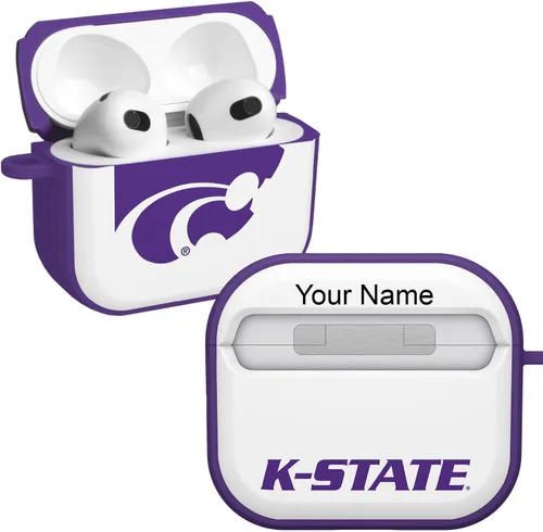 Miniatura 13 de Affinity Bands Kansas State Wildcats HDX Case Cover Compatible with Apple AirPods Gen 1 & 2 (Paint Stripe)