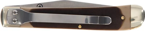 Miniatura 4 de Old Timer 294OT Liner Lock Trapper - Navaja de bolsillo tradicional de 7.2 pulgadas con 1 hoja de punta de clip de acero inoxidable de alto carbono
