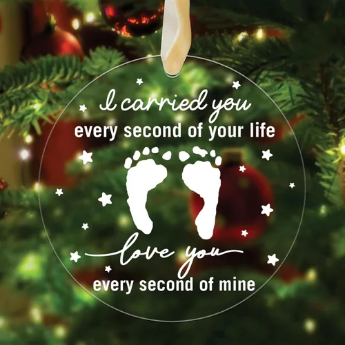 Adornos Conmemorativos para Bebés, Te Llevé Cada Segundo, Regalos Conmemorativos por la Pérdida de Hija/Hijo, Regalo para Abortos Espontáneos,