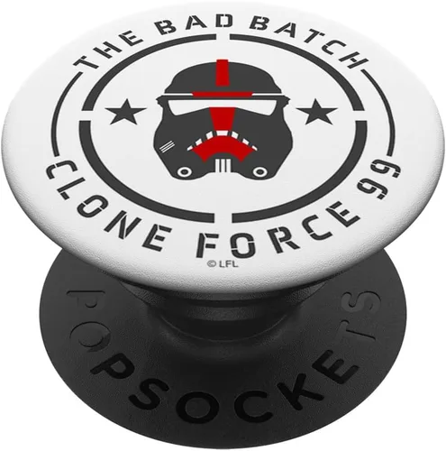 Miniatura 7 de Star Wars: Bad Batch Clone Force 99 Casco rojo y gris PopSockets MagSafe PopGrip para iPhone