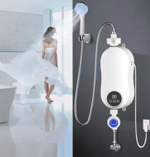 Calentador de agua caliente instantáneo eléctrico Ducha eléctrica sin tanque grifo de agua caliente cocina baño calentador de agua instantáneo grifo