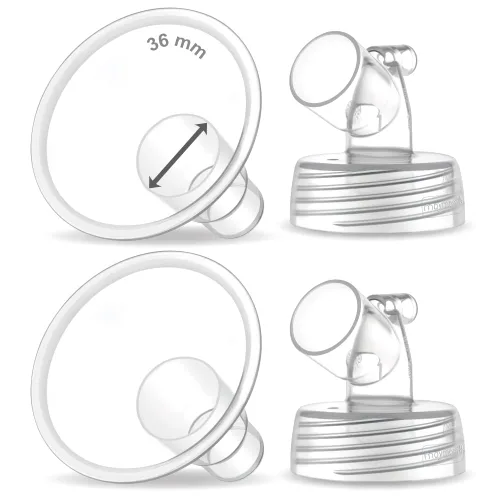 Miniatura 29 de Maymom Brida ancha compatible con bomba Spectra S1 S2, 0.748 in, 1 unidad Una brida transparente
