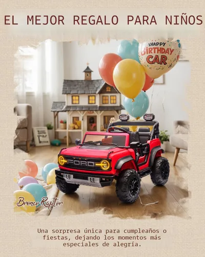 Miniatura 4 de First Ride On Ford Bronco - Juguetes de paseo de 24 V para niños y niñas, automóvil eléctrico de 2 plazas con control remoto, camión con suspensión