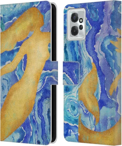 Head Case Designs Officially Licensed Paul Brent Agate Mermaid Coastal Leather Book Wallet Case Cover Compatible with Motorola Moto G Power (2023)