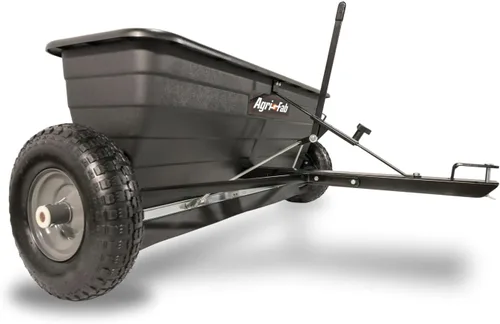 Miniatura 12 de Agri-Fab, esparcidor de semillas tipo remolque, 110 lb Capacidad, Negro