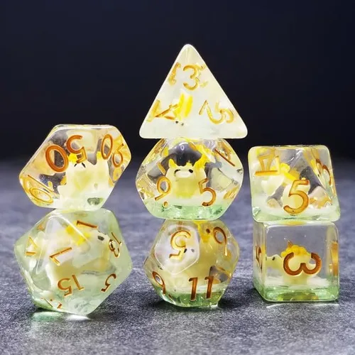 Miniatura 15 de Sage's Portal Juego de dados DND de resina para familiares de dinosaurios y reptiles, juego de dados poliédricos para Dungeons and Dragons RPG