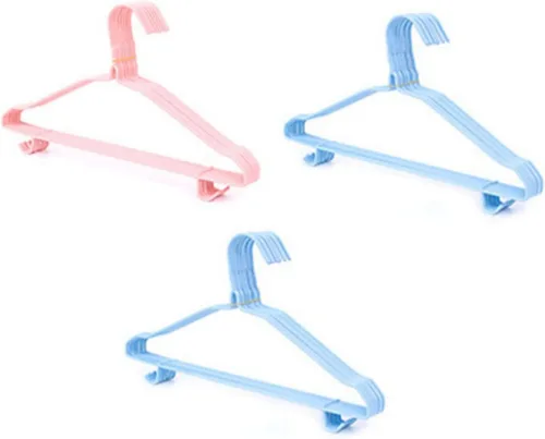 Perchas antideslizantes de 30 piezas con ganchos delgados de metal, ecológicas y duraderas, para organización del hogar (30 piezas en colores