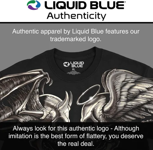 Miniatura 3 de Liquid Blue Camiseta Good and Evil de talla grande para hombre