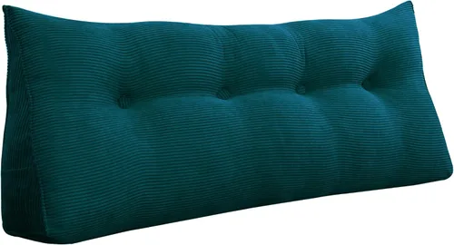 Miniatura 27 de Almohada de cuña triangular para cabecero, cojín de pana para sofá cama, respaldo grande, almohada de lectura, posicionamiento lumbar tapizado