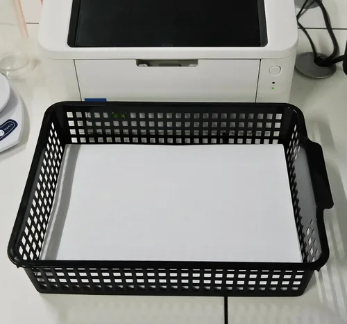 Miniatura 4 de Begale Paquete de 6 cestas de almacenamiento de escritorio para suministros de oficina, organizador de archivos, cartas y documentos, color negro