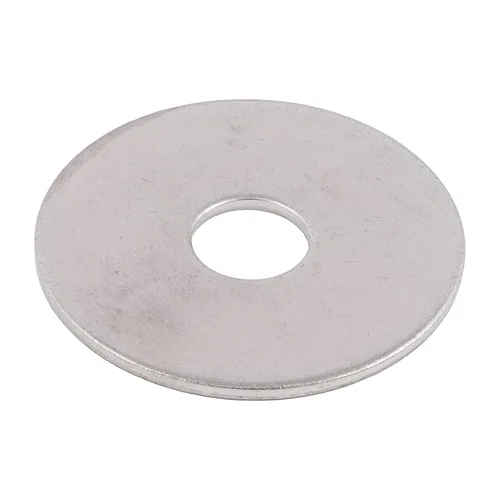 Arandela de guardabarros de 1/2" x 2" (paquete de 25) de acero chapado en zinc, cumple con ASME B18.21.1 Grado Industrial/Comercial de Makers Bolt