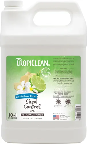 Miniatura 13 de TropiClean Deshedding - Acondicionador profesional para perros, reduce la caída y suaviza el pelaje, seguro para cachorros, aroma a manteca de lima