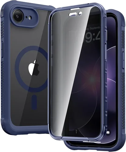 Miniatura 124 de Diaclara Funda diseñada para iPhone 16, mejorada [protección completa de la cámara], carcasa resistente de cuerpo completo con protector de pantalla