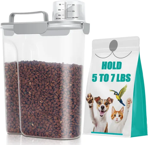 Miniatura 9 de TBMax Contenedor de Almacenamiento de Comida para Gatos y Perros de 5 a 7 libras, Contenedor Secundario de Almacenamiento de Comida para Mascotas