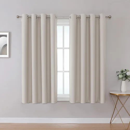 Miniatura 22 de Fire Retardant Blackout Curtains, Grommet Top, NFPA 701 Certified Flame Resistant Drape, Room Darkening for Dorm/Classroom, 2 Panels, Navy Blue