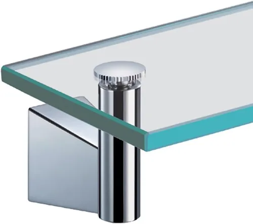 Miniatura 3 de Gatco 4716 Bleu - Estante de vidrio rectangular, cromado o montado en la pared, 20.13 x 4.30 pulgadas, para baño