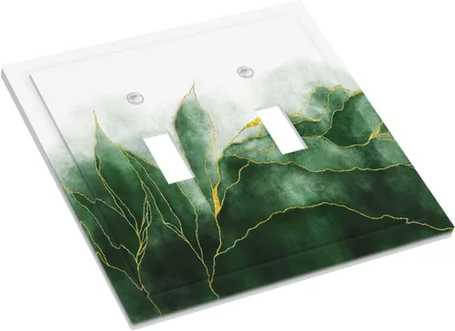 Miniatura 1248 de Placa Decorativa de Pared de Granja Rústica con Cuerno de Madera para Puerta de Granero 1 Banda Duplex Cubiertas de Toma Eléctrica Soltera