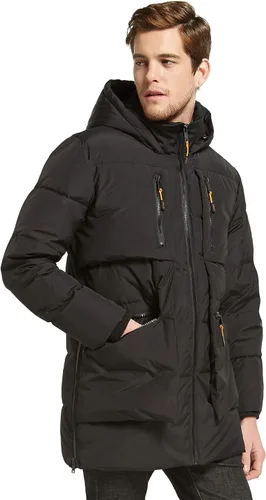 Miniatura 3 de Orolay Chaqueta gruesa de invierno con capucha para hombre con 6 bolsillos