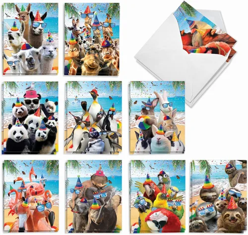 Miniatura 15 de The Best Card Company Juego de 20 tarjetas de cumpleaños surtidas de 4 x 5.12 pulgadas con sobres para hombres, mujeres y niños (diseños de 10 x 2)