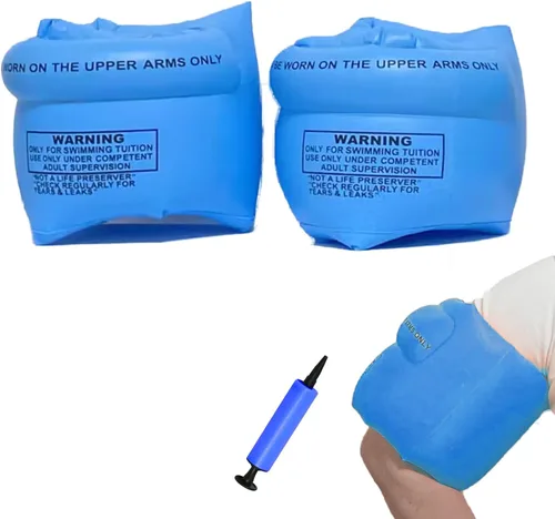 Miniatura 11 de Flotadores inflables para brazos, bandas para el brazo, flotador de tubo de natación para adultos, playa, flotador, fiesta, piscina Rosa