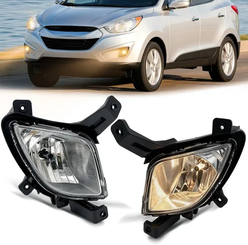 Miniatura 14 de Fog Lights Compatible With 2013 2014 2015 Ford Explorer Front Bumper Driving Lamp Assembly Clear Lens