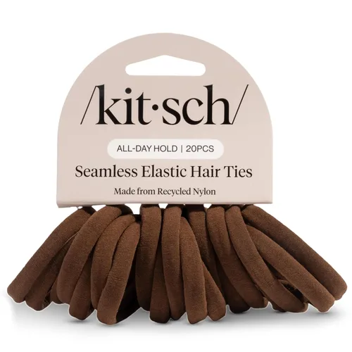 Miniatura 15 de Kitsch Lazos de nailon para el cabello sin daños, bandas elásticas para el cabello para una sujeción fuerte durante todo el día, soportes para cola