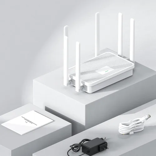Miniatura 8 de UeeVii WR3000K WiFi6 AX3000 Router WiFi, doble banda 6 antenas router inalámbrico, adecuado para puente inalámbrico y AP, WPS y malla de un solo