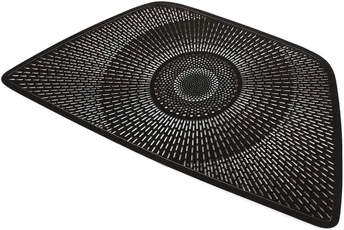 Miniatura 4 de Aleación de aluminio negro coche tablero altavoz cubierta ajuste para BMW X5 G05 2019 auto accesorios