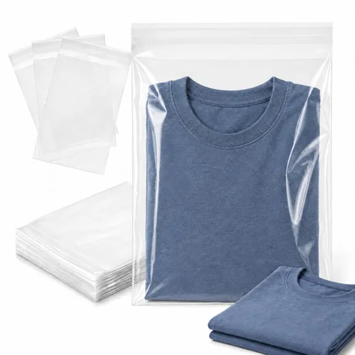 Miniatura 20 de 200 bolsas transparentes de celofán para panadería autosellables de 3x5-1.4 mils de grosor, bolsas pequeñas de plástico adhesivo OPP para galletas