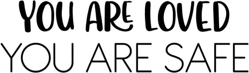 Miniatura 4 de Calcomanía de vinilo para pared, con texto en inglés «You are Loved You are Safe», 7.5 x 25 pulgadas, moderna calcomanía inspiradora con cita