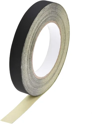 Miniatura 5 de uxcell Cinta de tela de acetato de 0.394 in para portátil reparación de guitarra eléctrica auto cinta adhesiva de alta temperatura negro 98.4