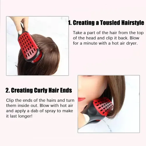 Miniatura 4 de Cepillo alisador de pelo, cepillo de doble cara para alisar la barba, cepillo profesional para barba, herramienta de peinado para alisar y estilos