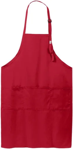 Miniatura 3 de Joe's USA Delantal con pechera ajustable de 8 onzas con bolsillos