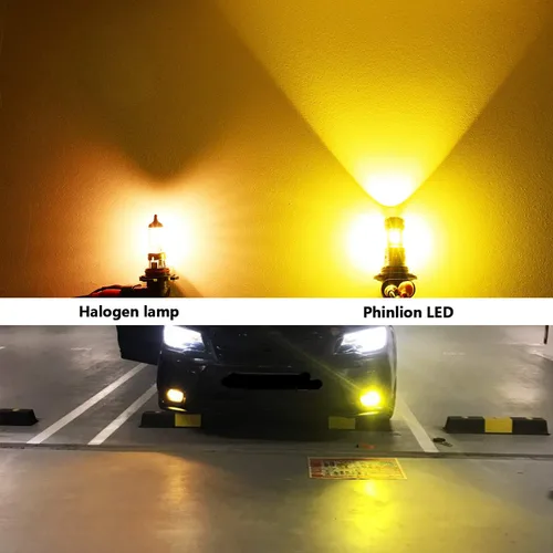 Miniatura 6 de PHINLION H8 H11 Bombillas LED amarillas antiniebla, 3800 lúmenes, súper brillante, H11LL H16, repuesto para automóvil, camión, DRL y luces Amarillo