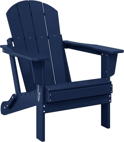 Miniatura 25 de HDPE Laguna Silla Adirondack plegable de polietileno (juego de 2), teca