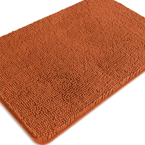 Miniatura 630 de Alfombra de baño pequeña de 12 x 18 pulgadas, lavable y absorbente, antideslizante, alfombra de baño de felpilla gruesa y suave para baño, ducha